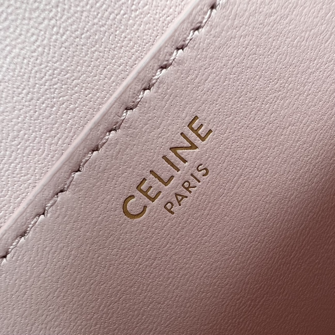 Celine Clutch On Strap Tabou In Smooth Calfskin Pink 101593